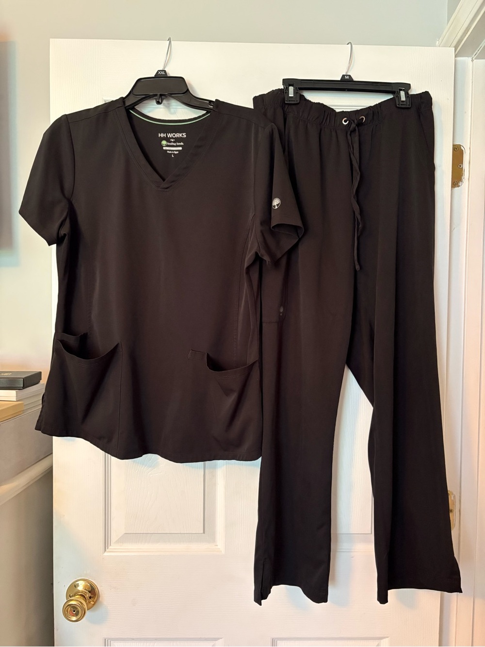 Healing Hands black scrub set